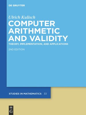 cover image of Computer Arithmetic and Validity